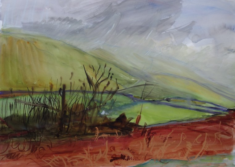 'Mist over Littondale',  56 x 76 cm