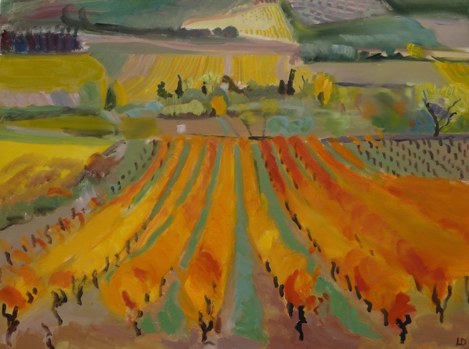 'Autumn gold' oil on canvas 78 x 100 cm