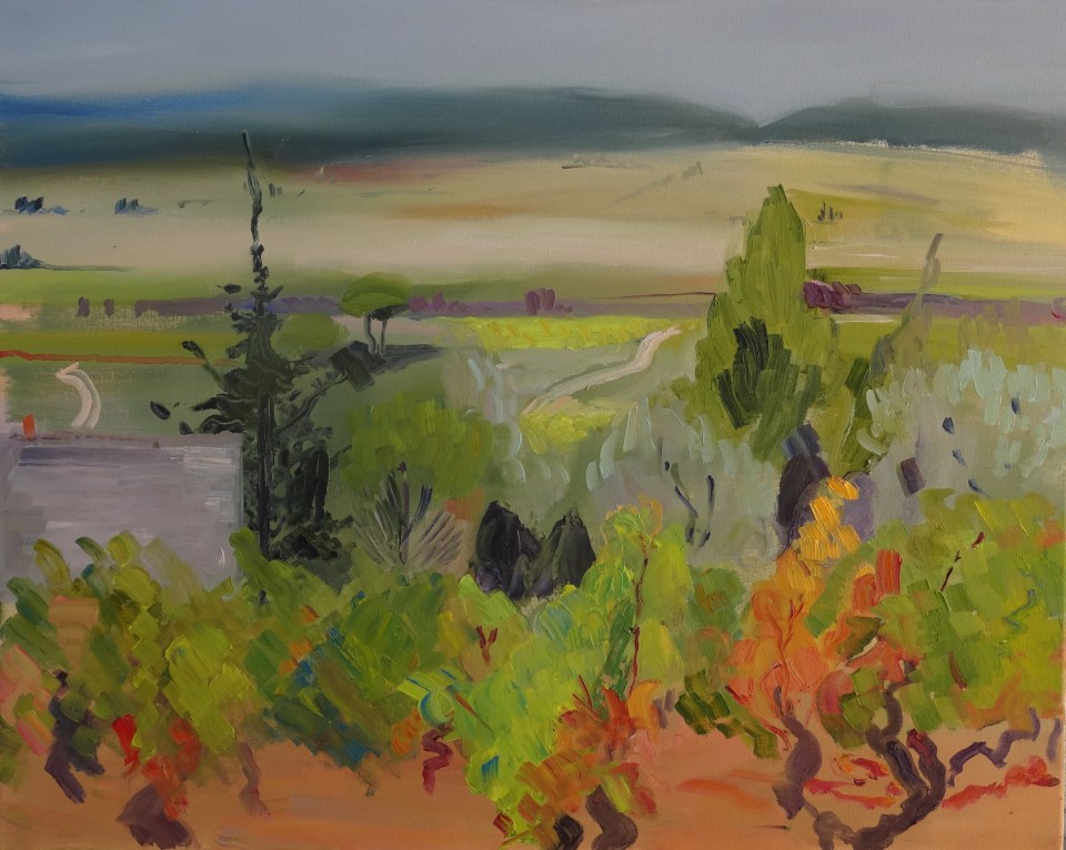 'Le cabanon en automne'. huile sur toile, 61x76 cmJPG