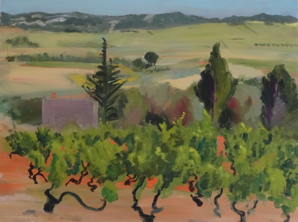 'La metairie de Guiraud' oil on canvas 76x102cm