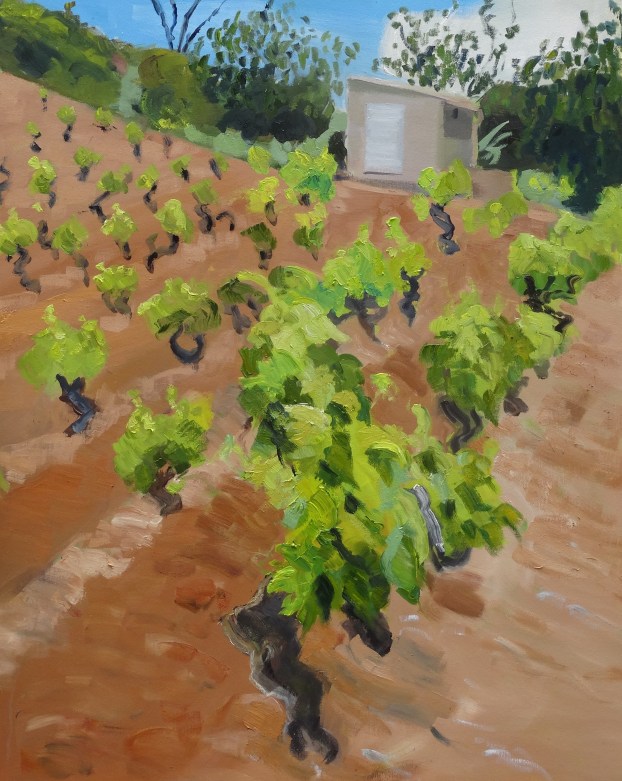 'Spring cabin' oil on canvas