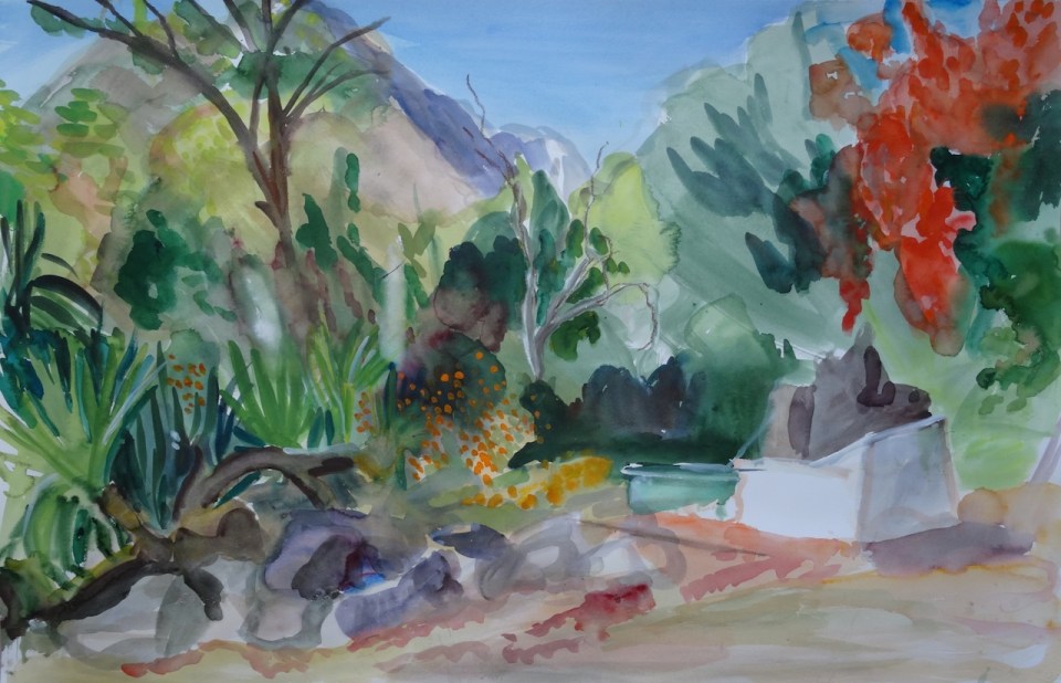 'Moulintor' aquarelle 67 x 101 cm