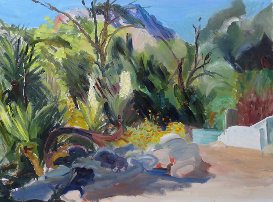 8'Vue du Nitable' huile sur toile 76 x 102 cm